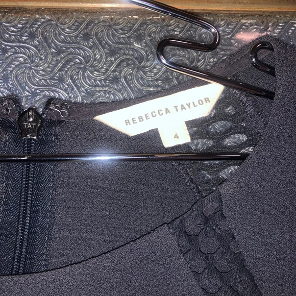 Rebecca Taylor Size 4 Deep Navy Blue Dress - Picture 2 of 5